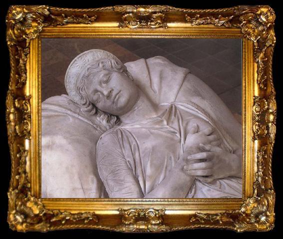 framed  Christian Daniel Rauch Funerary Sculpture of Queen Luise of Prussia, ta009-2